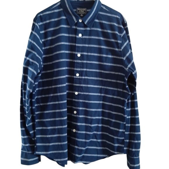 Abercrombie & Fitch Poplin Long Sleeve Shirt Men's XXL - Picture 1 of 3
